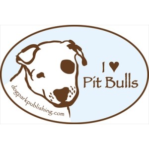 I Love Pit Bulls Bumper Sticker