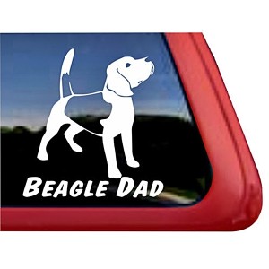 Beagle Dad Large Decal