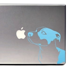 Baby Blue Pit Bull Large Decal
