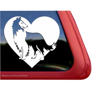 Collie Love Large Decal