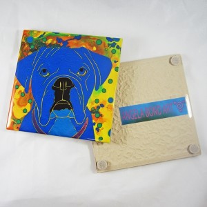 Classic Clown Angela Bond Ceramic Coaster