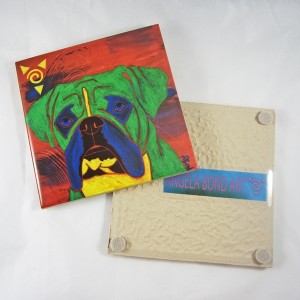 Clown for a Day Angela Bond Ceramic Coaster