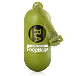 Earth Rated Poop Bags & Green Leash Dispenser + 15 Free Bags