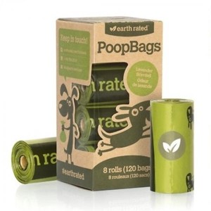 Earth Rated Poop Bags Refill Pack 120-Count/8 Rolls