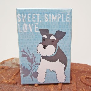 Schnauzer Love Dog Magnet