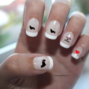 Corgi Love Nail Art