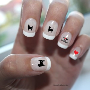 Chihuahua Love Nail Art