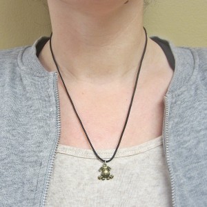 Fido Gets a Bone Necklace on a 20" Waxed Cotton Cord
