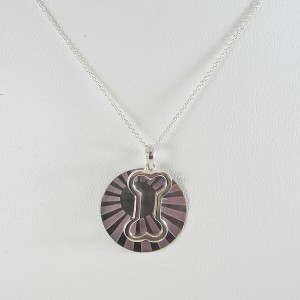 One-of-a-Kind Open Dog Bone Sunburst Shell Necklace