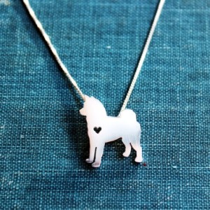 Akita Itty Bitty Sterling Silver Necklace
