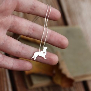 King Charles Cavalier Itty Bitty Sterling Silver Necklace