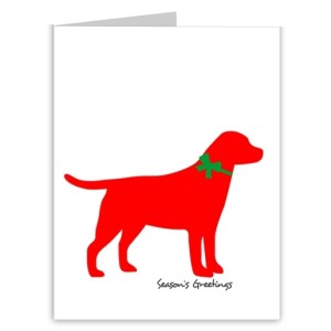 Labrador Season's Greetings Silhouette Christmas Cards (12)