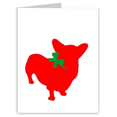 Corgi Season's Greetings Silhouette Christmas Cards (25)