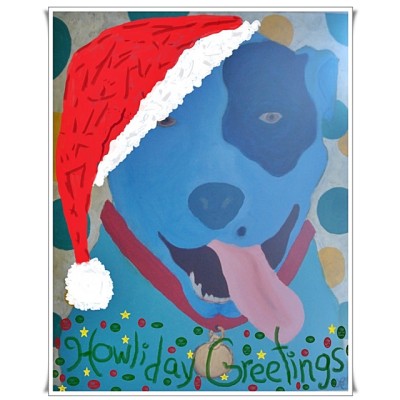 Large Set of 8 Happy Howliday Christmas Cards