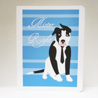 Pit Bull Mister Right Note Card