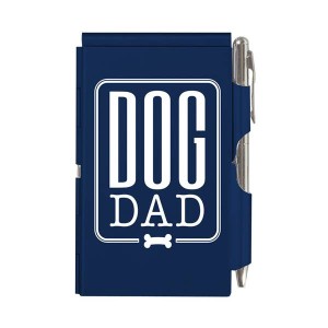 Dog Dad Blue Slim Notepad and Pen