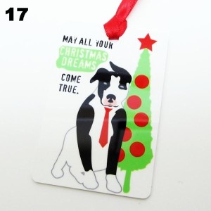 Pit Bull Christmas Dreams Ornament