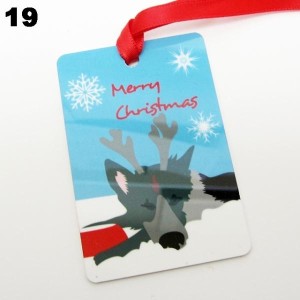 German Shepherd Merry Christmas Ornament