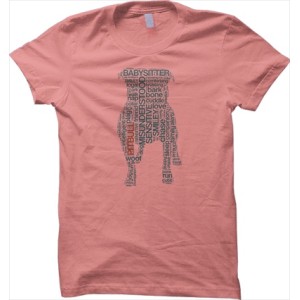 Pit Bull Text Unisex Loose Fit Salmon T-Shirt