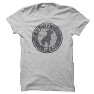  Kissed By a Pit Unisex Loose Fit  Athletic Heather T-Shirt