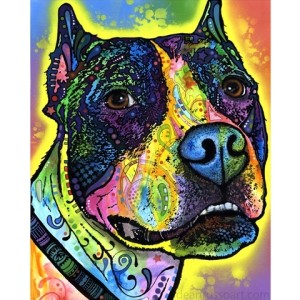 Justice Pit Bull 8x10 Print by Dean Russo