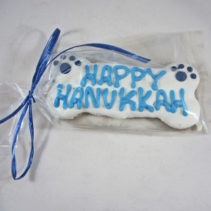 XL Happy Hanukkah Dog Bone Treat